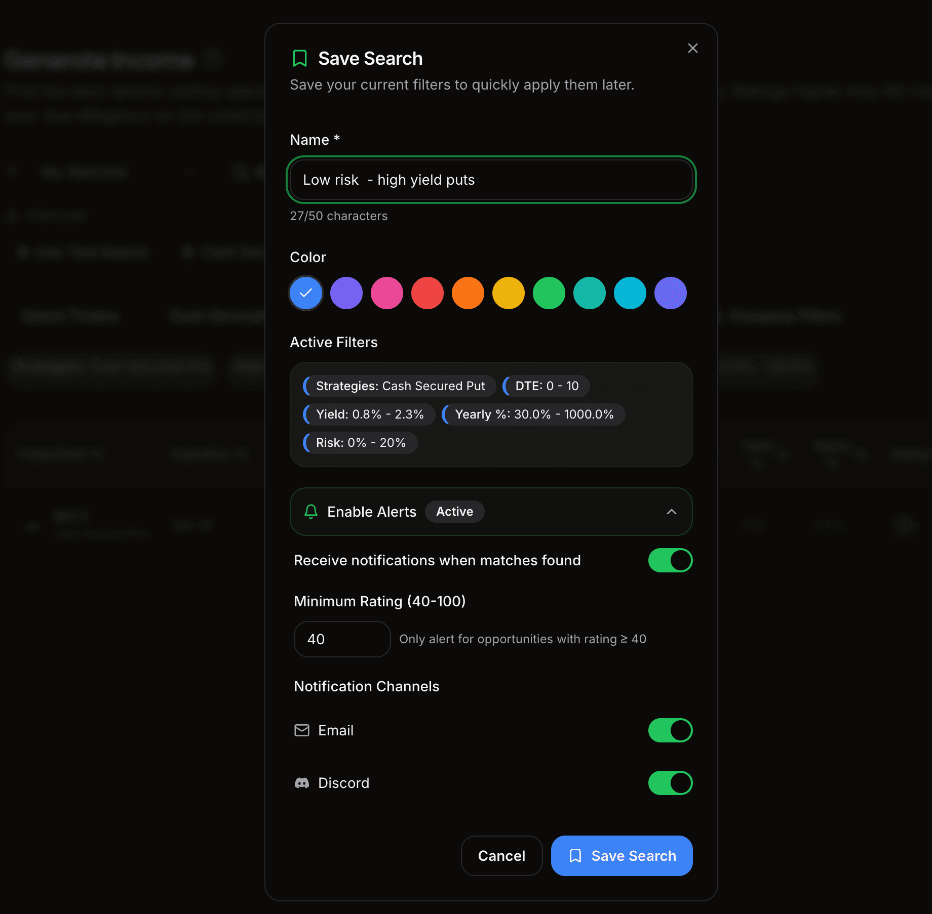 Save your search & get alerts